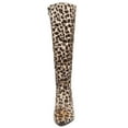 thumbnail image 4 of Ferwind Women's Tall Boots Leopard Texture Animal Print Faux Fur Upper Adult Black/Leopard  8, 4 of 8