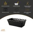 thumbnail image 3 of Thyme & Table 9" Loaf Pan Ceramic - Onyx, 3 of 6