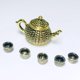 thumbnail image 1 of Juego de 6 piezas Hugo teteras de muñecas con 5 tazas de té Accesorios de cocina, 1 of 8