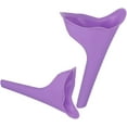 thumbnail image 1 of Paquete de 2 dispositivos para orinar femenino, urinario femenino, embudo de silicona, tazas para orina, orinal portátil para mujeres de pie hasta embudo para orinar, reutilizable, 1 of 5