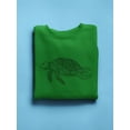 thumbnail image 3 of Cartoon Tortoise Lineart Sweatshirt Men -Image by Shutterstock, Male 5X-Large, 3 of 4