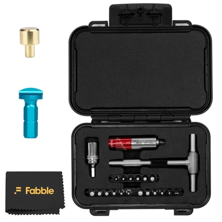 Fix It Sticks Maintenance Toolkit Bundle: Hardcase Set with T-Handle Wrench, Torque Drivers, Battery Cap Tool, Brass Hammer Head, and Microfiber Cleaning Cloth