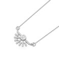 thumbnail image 2 of 0.40 Carat Moissanite Diamond E Color VS1 Clarity Brilliant Cut 925 Sterling Silver Rising Sun Valentines Day Gifts Necklace Pendant for Women, 2 of 4
