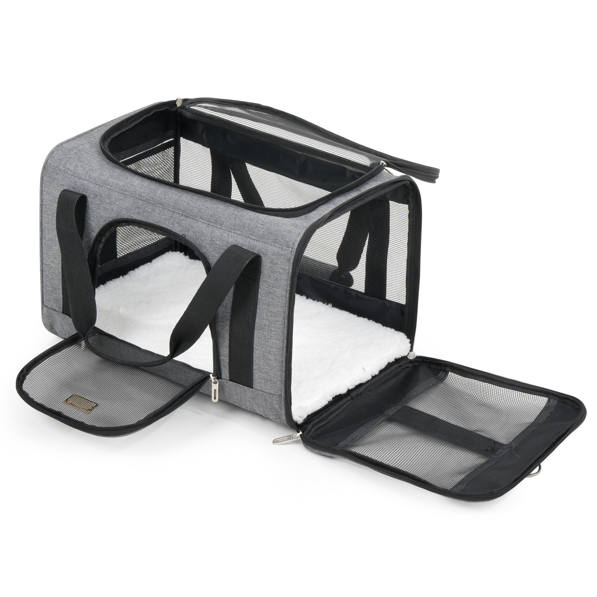 Roypet Airline Approved Soft-Sided Pet Carrier, Gray photo 5