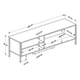thumbnail image 4 of Mueble para TV 65' Playcon Praga Organizador Multiusos Negro y Madera Naranja, 4 of 9