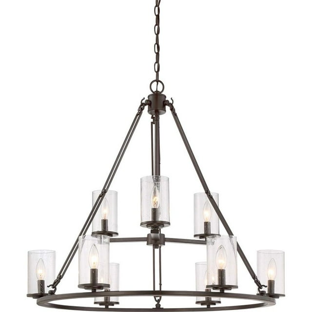 Quoizel Buchanan 9 Lustre Léger en Bronze Occidental