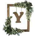 thumbnail image 2 of BKER Wooden Alphabet Wreath For Wall Home Living Room Bedroom Decorative Letter Sign With Hook And Rope For DIY Word Display, 2 of 4