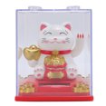 thumbnail image 2 of Solar Waving Lucky Cat, Solar Powered Fortune Cat with Vibrant Cheerful Design for Home Office Car Decor ABS Material, 2 of 7