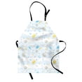 thumbnail image 1 of Crabs Apron Maritime Sea Theme Crabs and Seashells Animals on the Spotted Background Print, Unisex Kitchen Bib Apron with Adjustable Neck for Cooking Baking Gardening, Blue and Yellow, by Ambesonne, 1 of 3