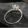 thumbnail image 4 of 2.00CT Round Cut Lab Created Diamond Solitaire Pretty Women's Engagement Ring 14K White Gold Plated 925 Silver, 4 of 4