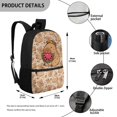 thumbnail image 5 of Uourmeti Adjustable Buckle School Bag for Travel Outdoor, 17 Inch Portable Travel Bag, Capybara Watermelon Pattern Design, 5 of 6