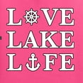thumbnail image 4 of Wild Bobby, Anchor Wheels Love Lake Life, Men Graphic Tee, Neon Pink, Medium, 4 of 4