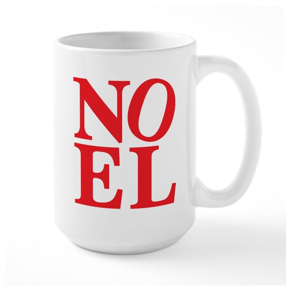 CafePress - Noel Large Mug - 15 oz Ceramic Large White Novelty Mug