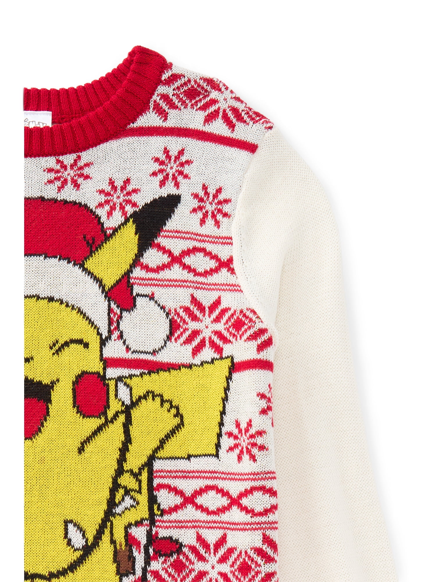 Pokemon Little and Big Boys' Pikachu Christmas Sweater, Sizes 4-18
