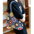 thumbnail image 4 of Kukuzhu Cute Floral Knitted Shoulder Bag Women Fairy Y2k Hobo Bag Crochet Small Hand Woven Beach Mesh Tote Purse, 4 of 8