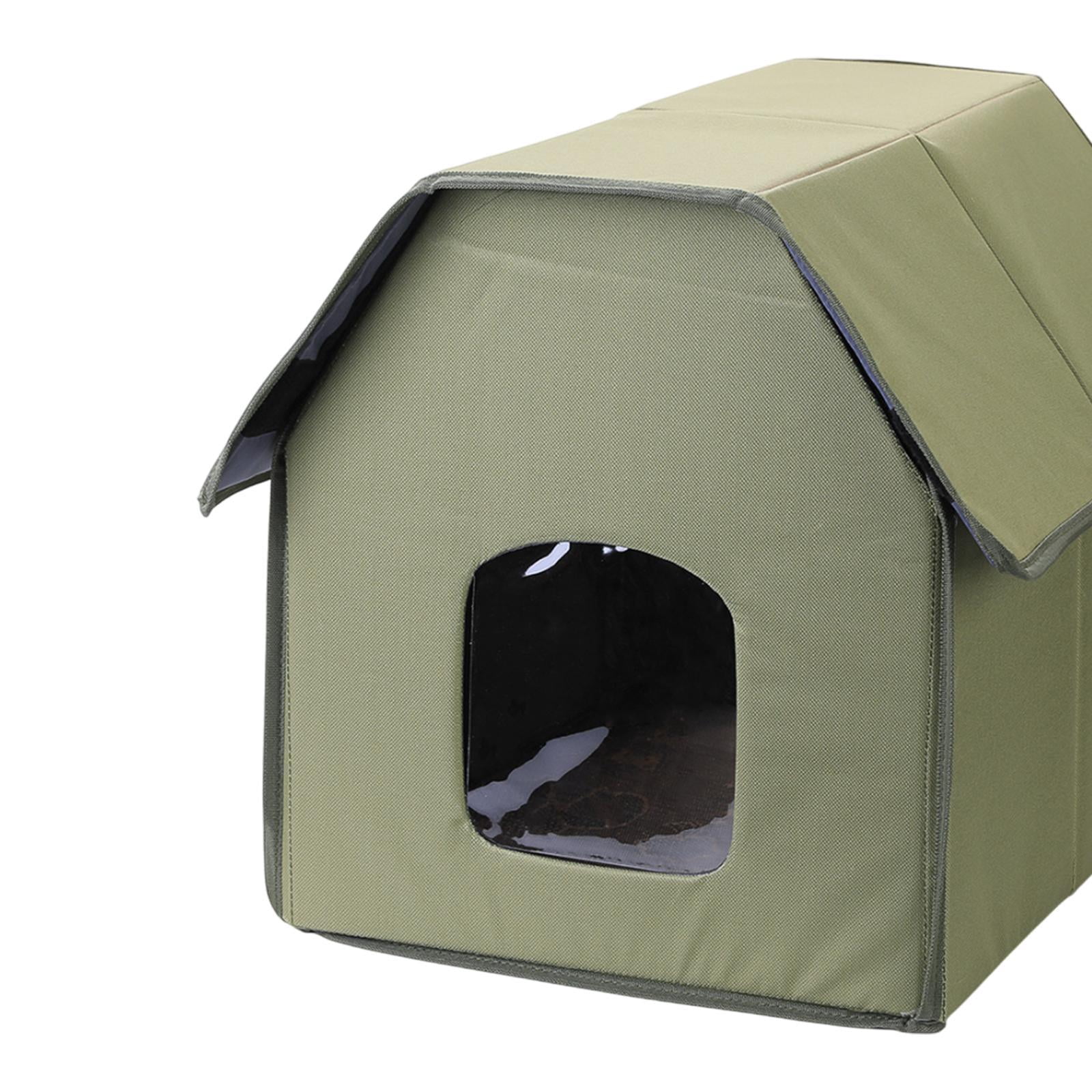 Bvdfgk Cat House for Outdoor Cats Pet Supplies Kitten Bed Dog House Warm Stray Top