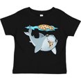 thumbnail image 3 of Inktastic Pizza Shark Boys or Girls Toddler T-Shirt, 3 of 5