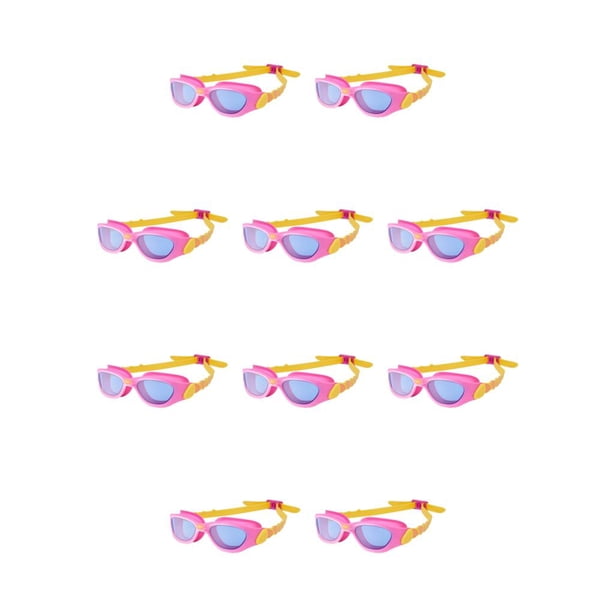 Gafas de natación Soidarity Clear View alta definición Correa ajustable Anillo azul rosa naranja 10Conjunto