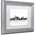 thumbnail image 2 of Trademark Fine Art "Kansas City Missouri Skyline" Canvas Art by Marlene Watson, White Matte, Silver Frame, 2 of 4