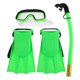 thumbnail image 1 of 1 juego de snorkel para niños pequeños con aletas y gafas de natación, 1 of 7