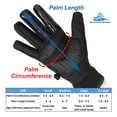 thumbnail image 2 of Gel Padded Thermal Gloves (1 Pair) with Wrist Straps for Ice Figure Skating Skiing Snowboarding Winter Sports, 2 of 7
