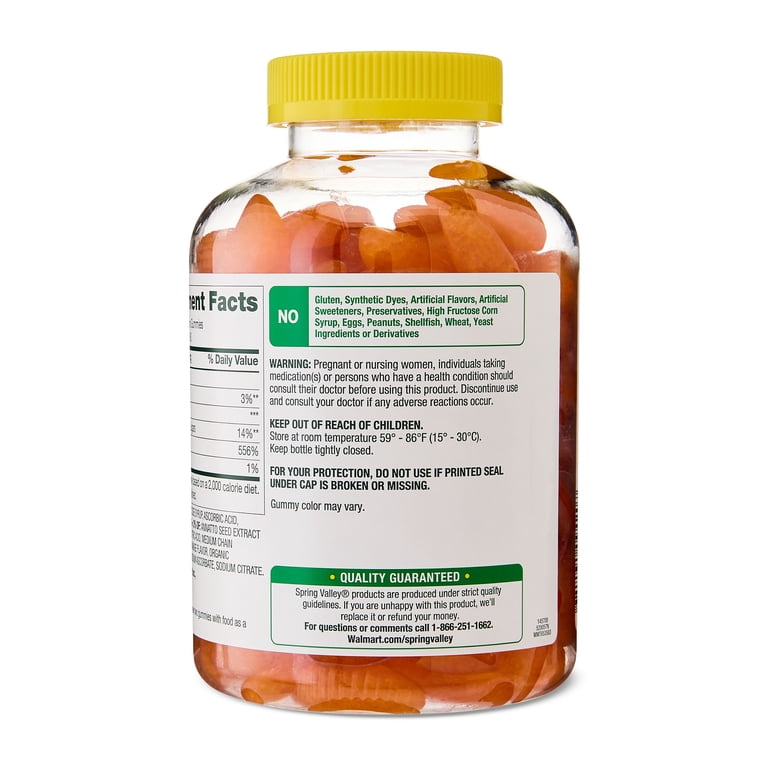 Spring Valley Extra Strength Vitamin C 500 mg Gummies, Orange, 120 Count photo 8