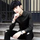 thumbnail image 3 of Ropa de negocios para hombre, camisa y blusa lisas para hombre, vestido formal rojo, estilo coreano, estilo hipster, corte entallado, original, informal, con botones, talla XXL, 3 of 5