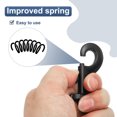 thumbnail image 4 of Uxcell 6 Pcs Clips à Pression Pivotants pour Drapeau, Crochets en Alliage Robustes de 2,7 Pouces, Noir, 4 of 6