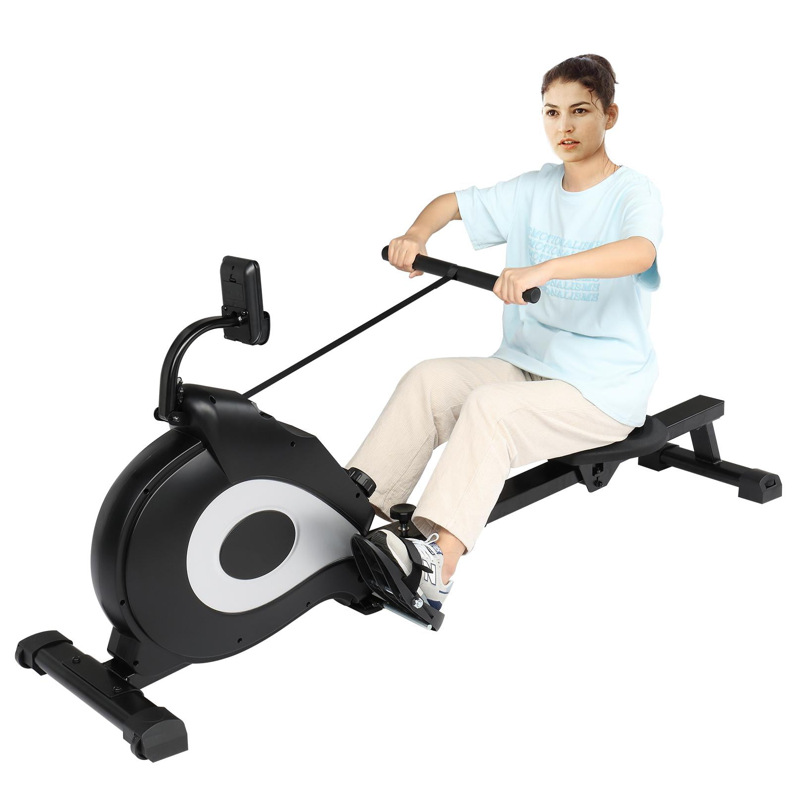 Included an Dust Cover and Phone Holder Wood Rower with Bluetooth Monitor,Indoor Cardio Training with Whole Body Exercise GYM ENERGY Foldable Water Rowing Machine for Home Gym Fitness 
