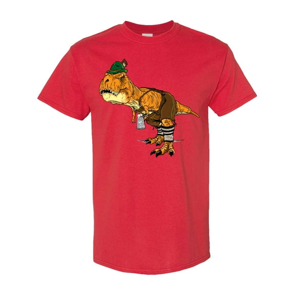Inktastic T-rex King of Oktoberfest T-Shirt