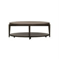 thumbnail image 1 of Bowery Hill Table Basse Ovale Contemporaine en Brun, 1 of 9