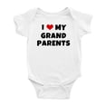 thumbnail image 1 of J'aime Mes Grands Parents Mignon Justaucorps Bébé Unisexe, 1 of 3