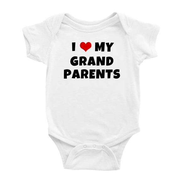 J'aime Mes Grands Parents Mignon Justaucorps Bébé Unisexe