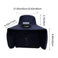 thumbnail image 3 of Kumdkd Rechargeable Solar Fan Hat with Neck Cover - Wide Brim Waterproof Sun Hat for Outdoor Fishing Hiking Gear, 3 of 6