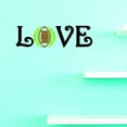 thumbnail image 1 of Custom Decals Love Football Wall Art Size: 8 X 30 Inches Color: Multi, 1 of 1