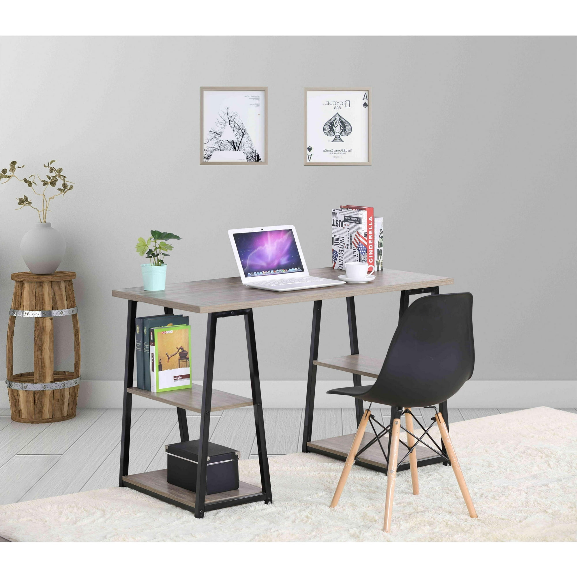 Moustache Writing Desk Double Pedestal Computer Desk Reading