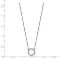 thumbnail image 2 of Real 14kt White Gold Open Circle Necklace With out Chain Mounting; for Adults and Teens; for Women and Men, 2 of 2