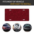 thumbnail image 5 of Kdxio Burgundy Floral License Plate Car Front License Plate Car Decoration Car Accessories Front Tag Plate Standard Size, 5 of 8