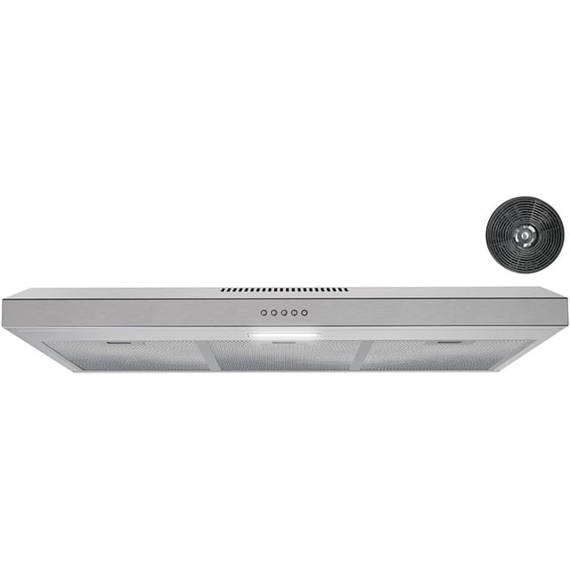 Streamline 36 in. Longhena Convertible Undermount Range Hood in Brushed Stainless Steel with Mesh Filters, Push Button Control, LED Light