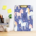 thumbnail image 6 of 12.5x9 Inch Acrylic Clipboard with Metal Clip – Single-Sided Print & Retractable Hook，Cute Unicorns, 6 of 8