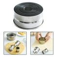 thumbnail image 3 of 12 piezas de es de , sellos de tarta de de material acero inoxidable, anillos de de huevo de cocina, de  redondo Macarena molde de bola de masa hervida, 3 of 8