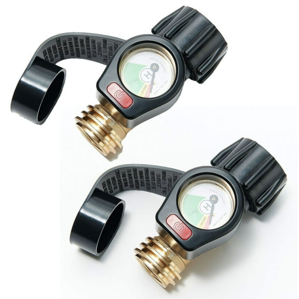 HENNING LEE 2 Pack Propane Gas Gauges Plus BBQ Grill Thermometer Set