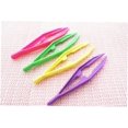 thumbnail image 4 of Plastic Tweezers First Aid Tweezers Handcrafts Crafts For Kids Home Classroom School Use Creative Game Tools (8 Pcs, Green And Yellow), 4 of 5