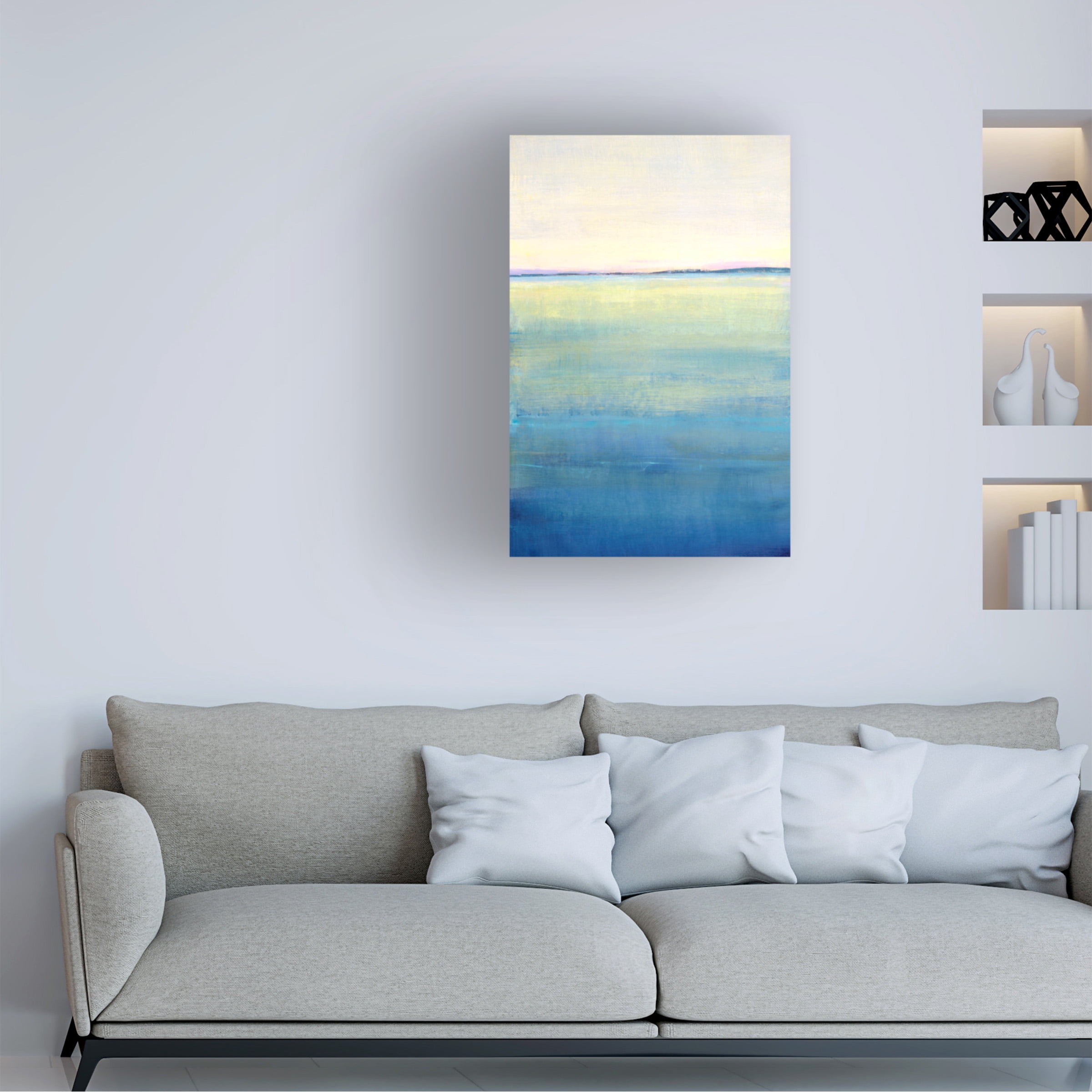 Tim OToole 'Ocean Blue Horizon II' Canvas Art