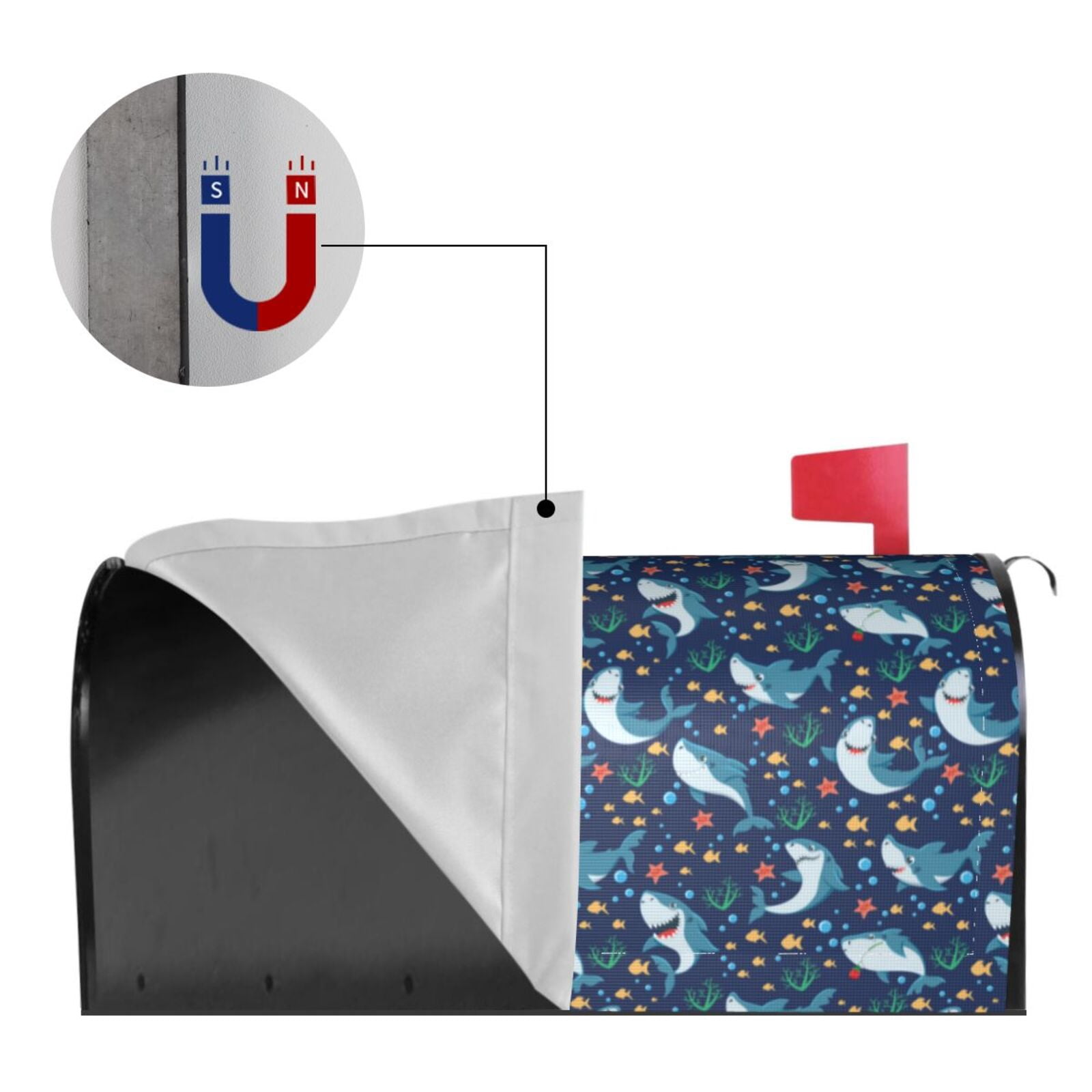 Kdxio Magnetic Mailbox Cover 21x18 in Mailbox Cover Outdoor Decoration Holiday Mailbox Covers for Home Garden Yard-21x18 in