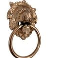 thumbnail image 2 of CollectiblesBuy Door Knocker for Front gate Bronze Lion Face Big Handmade Brass Vintage King Royal Palace gate Puller Handles, 2 of 6