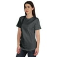 thumbnail image 4 of Inkmeso Womens Basic Crewneck Tshirt Short Sleeve Regular Fit Long Tee Workout Top, 4 of 8