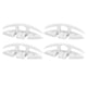 thumbnail image 5 of Barco Cleat Plegable, 4 Juegos de Nylon de Grado Marino Flip Up Muelle Cleat 5 Pulgadas 3 Agujeros Marina Muelle Cleat Grado, 5 of 7