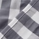 thumbnail image 4 of Granjero Gordo Cortinas de rejilla de búfalo en gris y blanco para puertas y ventanas, con bolsillo para barra, 1 panel (gris y blanco, 63 x 101 cm), 4 of 4
