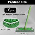 thumbnail image 2 of 6pcs Reusable Microfiber Mop Pads For Swiffer Sweeper Mop, Dry Sweeping Cloths & Wet Mopping Cloths For Mopping Floors, 2 of 5